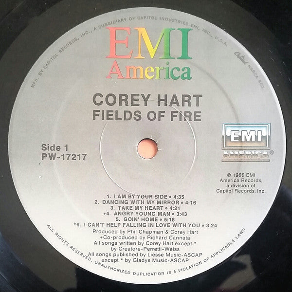 Corey Hart : Fields Of Fire (LP, Album)