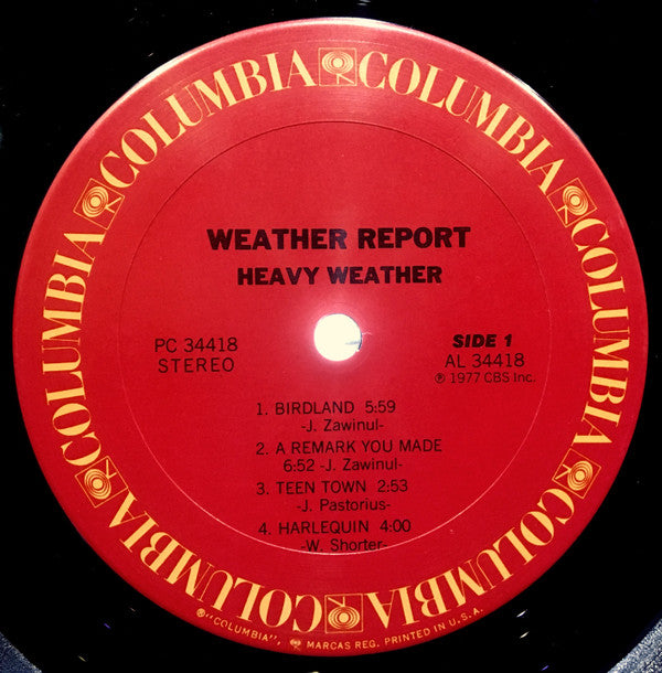 Weather Report : Heavy Weather (LP, Album, San)