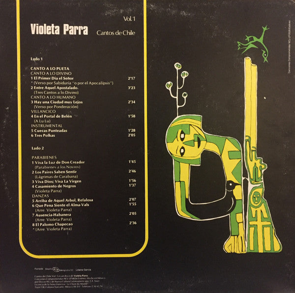 Violeta Parra : Cantos De Chile Vol. 1 (LP, Album)