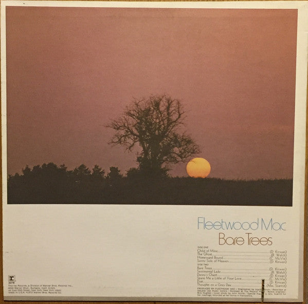 Fleetwood Mac : Bare Trees (LP, Album, RE, Jac)