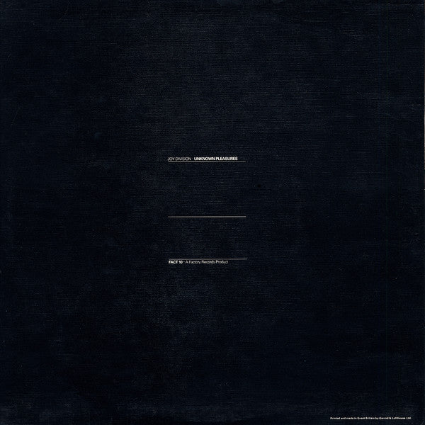 Joy Division : Unknown Pleasures (LP, Album, Tex)