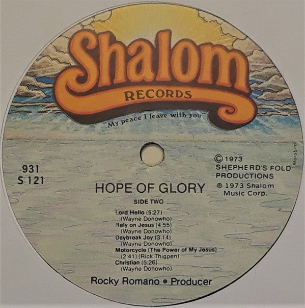 Hope Of Glory : Hope Of Glory (LP, Album)