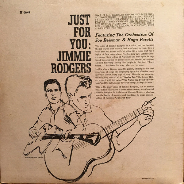 Jimmie Rodgers (2) : Just For You (LP, Comp)