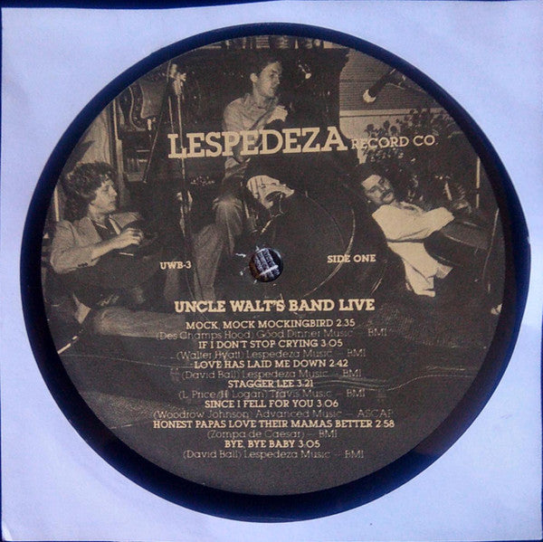 Uncle Walt's Band : Recorded Live (LP, Album)