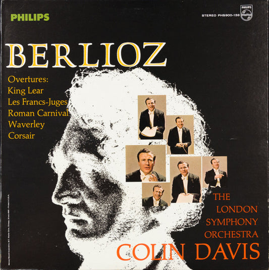 Hector Berlioz, London Symphony Orchestra, Sir Colin Davis : Overtures: King Lear / Les Francs-Juges / Roman Carnival / Waverley / Corsair (LP, Album)