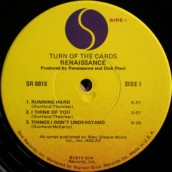 Renaissance (4) : Turn Of The Cards (LP, Album, RE, Jac)