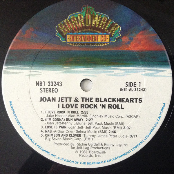 Joan Jett & The Blackhearts : I Love Rock 'N Roll (LP, Album, Club, CRC)