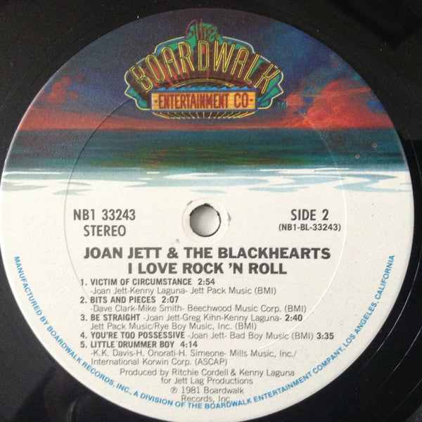 Joan Jett & The Blackhearts : I Love Rock 'N Roll (LP, Album, Club, CRC)