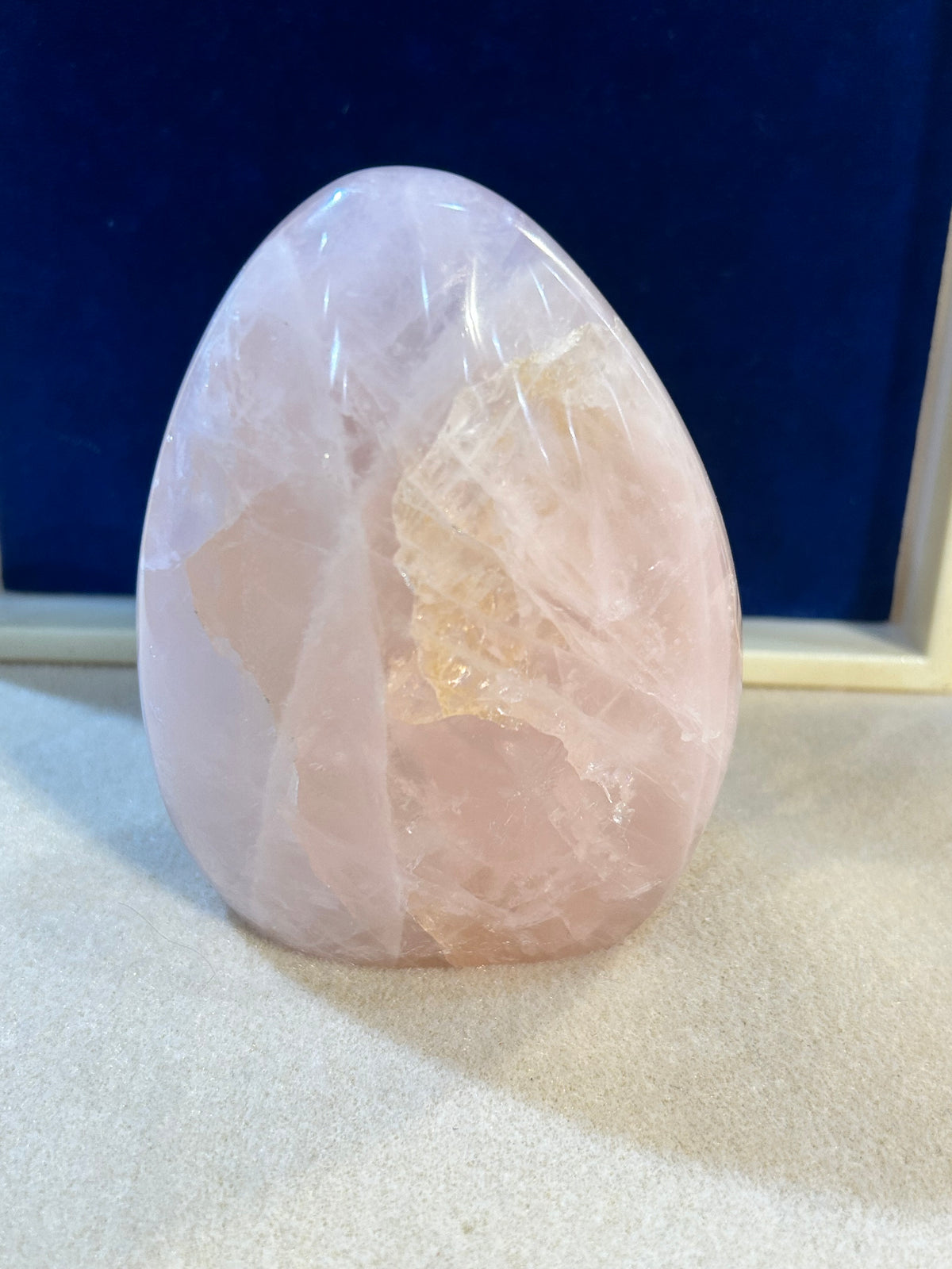 Oval Rose Quartz Tower