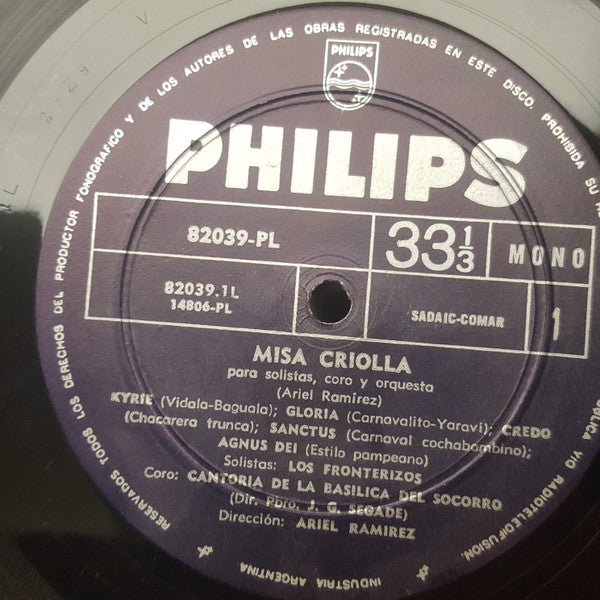 Ariel Ramirez : Misa Criolla (LP, Album, Mono, Gat)